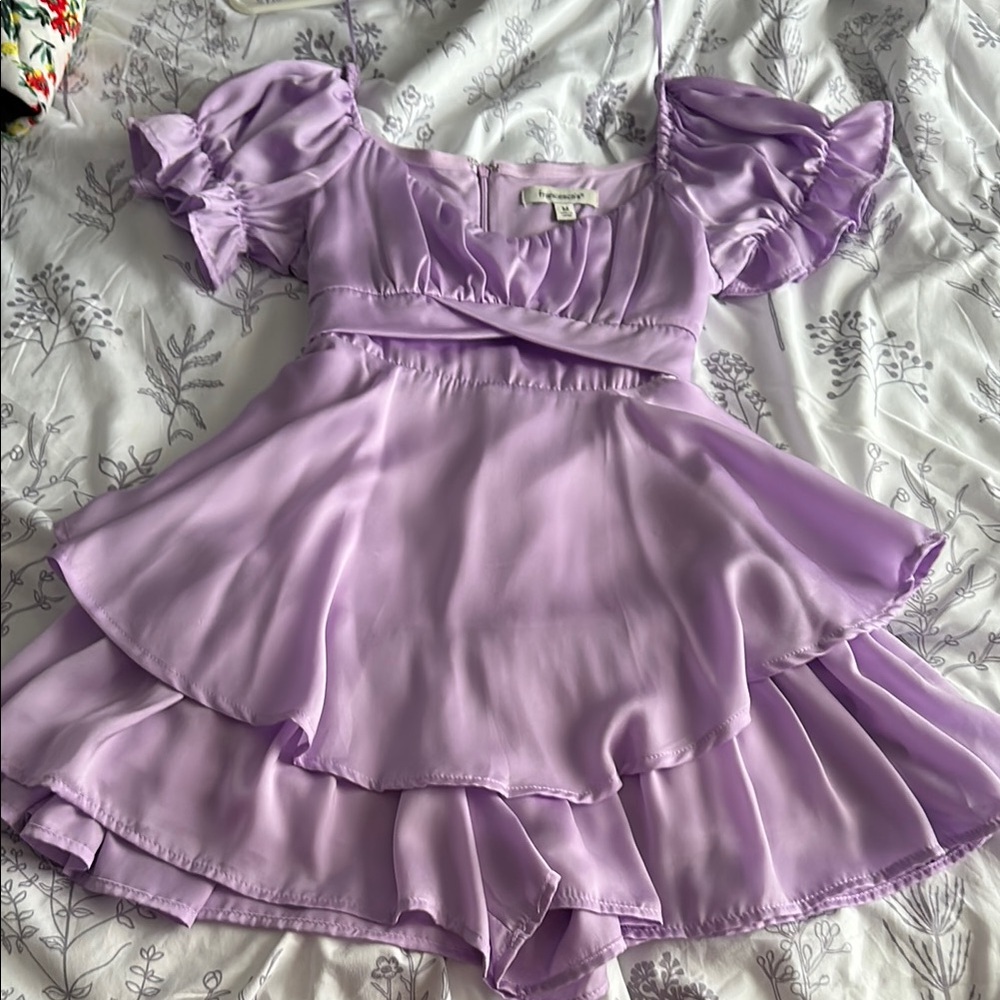 Francesca's Collections Lavender Mini Dress
